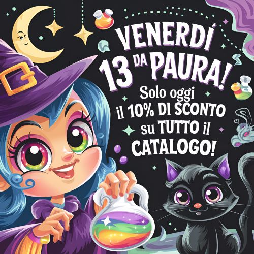 Solo oggi sconto del 10% su tutto il catalogo Inserire il codice PAURA