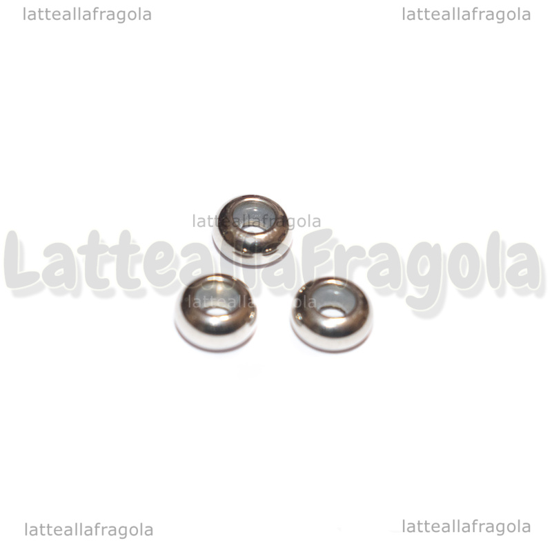 3 Rondelle in Acciaio Inox interno in silicone 6x3mm