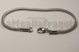 Base Bracciale tipo Pandora in Acciaio 304 190x2.5mm