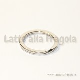 Anello Portachiavi in metallo argentato 25x1.7mm