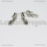 Charm Sandalo 3D in metallo argento antico 19x10mm