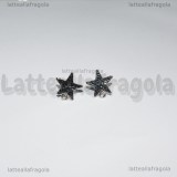 Orecchini a perno Stelle in metallo argentato 13x11mm