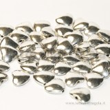Spaziatore cuore in metallo argento antico con foro passante 11x9mm
