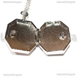 Collana Medaglione di Salazar Serpeverde Horcrux in metallo argentato