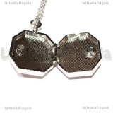 Collana Medaglione di Salazar Serpeverde Horcrux in metallo argentato
