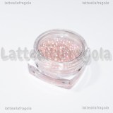 Microsfere iridescenti in vetro rosa 1-3mm 5gr