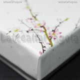 Astuccio in cartone rigido fantasia Fiori di Ciliegio 90x70x30mm