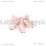 Stella Marina in ceramica Rosa con foro passante 19x18mm