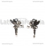 Charm Trilly in metallo argento antico 25x11mm