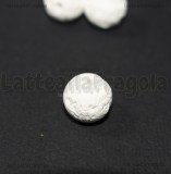 Perla in Pietra Lavica bianca 10mm