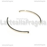 Connettore Curvo per bracciali in acciaio inox 53x3.6mm