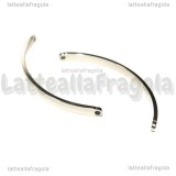 Connettore Curvo per bracciali in acciaio inox 53x3.6mm