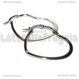 Creole Cuore in Acciaio Inox 34x30mm