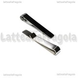 Fermacravatta in Acciaio Inox 48x8mm
