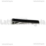 Fermacravatta in Acciaio Inox 48x8mm