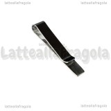 Fermacravatta in Acciaio Inox 48x8mm