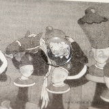 Cabochon in vetro trasparente tondo effetto lente 16mm