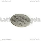Ciondolo E' Impossibile Solo Se Pensi Che Lo Sia in acciaio inox 20mm