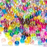 50 Perle in acrilico da 4mm colori misti AB
