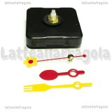 Meccanismo Orologio in plastica nera 55mm lancette Corte Forchetta Cucchiaio e Fiore