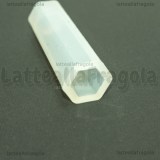Stampo Cristallo Sfaccettato a Punta in silicone 49x15mm