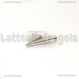 Ciondolo Aereoplano Origami 3D in metallo silver plated 17x17mm