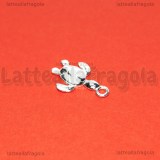 Ciondolo Tartaruga 3D in Argento 925 16x10.5mm