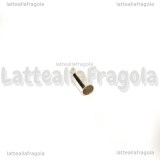 20 Capocorda in rame silver plated 9x4mm
