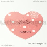 50 espositori in cartoncino rosa per orecchini 50x42mm