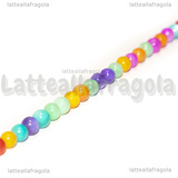 Perle in Madreperla colorata 4mm filo 38cm circa
