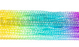 Perle mezzocristallo sfaccettato colori sfumati 3x2.8mm filo 37cm