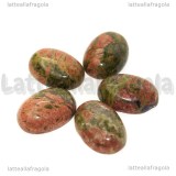 Cabochon in Unakite 18x13mm