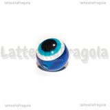 10 Perle Blu Occhio Greco in acrilico 10mm