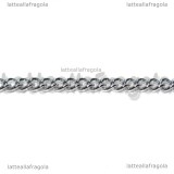 1 Metro Catena Acciaio 304 maglie ritorte 3x2mm