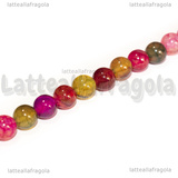 Perle in Agata colori misti 6mm filo 36cm circa