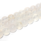 Perle in Agata Bianca 6mm filo 36.5cm circa