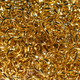 50 Anellini apribili in Acciaio Gold Plated 7x0.8mm