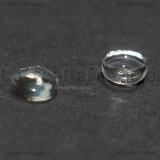 5 Cabochon in vetro trasparente tondo effetto lente 6mm