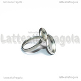 Base anello in Acciaio Inox regolabile con doppia base 8-12mm