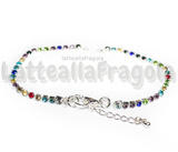 Bracciale Tennis In Ottone con Strass Multicolor 2.5mm