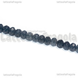 Rondelle in Giada Blu di Prussia Sfaccettata 4x2mm filo 37cm circa