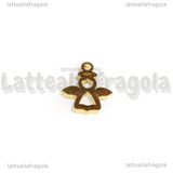 Charm Angelo in Acciaio Inox Dorato 10.5x9mm