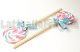 Penna Lollipop fiocco azzurro 15cm
