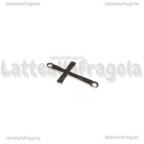 Connettore Croce in Acciaio Inox 17x9.5mm