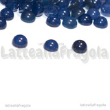 3 Cabochon in Giada Blu 4mm