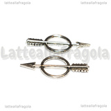 Freccia in metallo argento antico 29x3mm