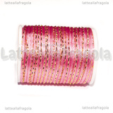4 Metri (1 spoletta) di Cordino Poliestere Rosa e Oro 1.5mm
