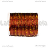 4 Metri (1 spoletta) di Cordino Poliestere Terra Bruciata e Oro 1.5mm