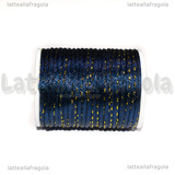 4 Metri (1 spoletta) di Cordino Poliestere Blu e Oro 1.5mm