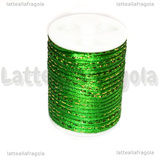 4 Metri (1 spoletta) di Cordino Poliestere Verde e Oro 1.5mm